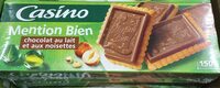 Mention bien chocolat au lait et noisettes
