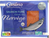 Saumon fumé élevé en Norvège ASC