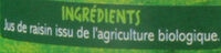 100% pour jus raisin d'italie