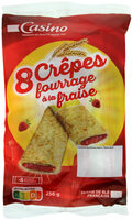 8 Crêpes fourrage à la fraise