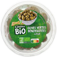 Olives vertes à l'ail dénoyautées BIO