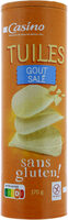 Tuiles goût salé sans gluten