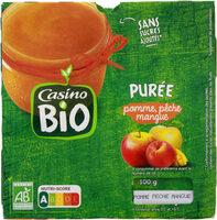 Pomme pêche mangue sans sucres ajoutés