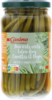 Haricots vert extra fins carottes et thym