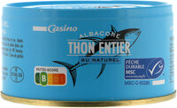 Thon albacore MSC au naturel