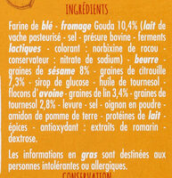 Crackers fromage graines