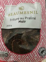 Friture au praliné noir