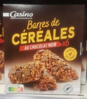 Barres de céréales au chocolat noir