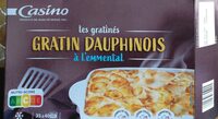 Les gratinés
Gratin dauphinois
à l'emmental