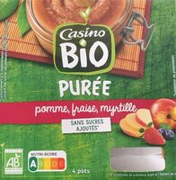 Purée pomme fraise myrtille