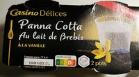 Panna Cotta au lait de brebis