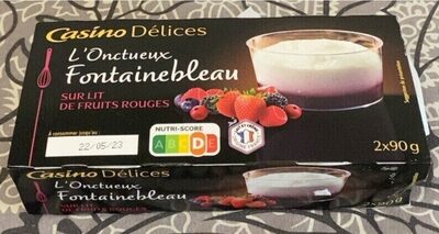 L’onctueux Fontainebleau sur lit de fruits rouge