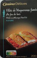 Filets de maquereaux fumés au feu de bois