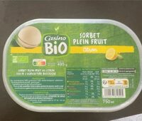 Sorbet plein fruit citron