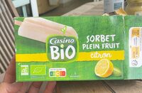 Batônnets Sorbet plein fruit Citron