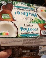 Hey coco mousse au chocolat au lait de coco