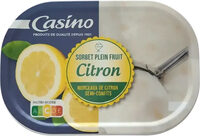 Sorbet plein fruit citron