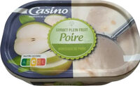 Sorbet plein fruit poire