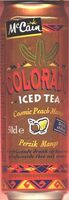 Ice tea, pêche et mangue