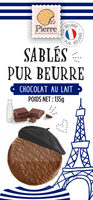 Sablés pur beurre enrobés de chocolat au lait