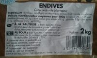 Endives sous visés à la vapeur