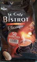 Le café Bistrot Petit noir Classique x 50 dosettes