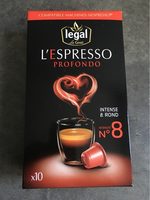 Legal l'espresso profondo capsule x10