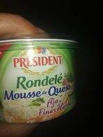 Mousse de queso ajo y finas hierbas