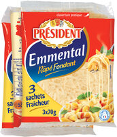 Emmental Râpé Fondant 3X70g