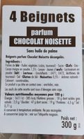 4 Beignets Parfum Chocolat Noisette