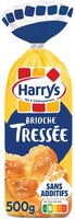 Harrys brioche tressee nature au sucre perle sans additifs 500g