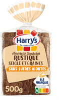 Pain de mie seigle Sandwich Harrys sans sucres ajoutés