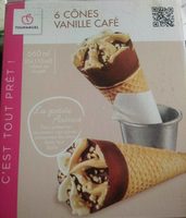 Cône vanille café