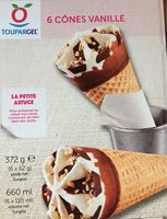 6 cônes vanille