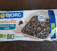 Galette riz chocolat noir coco