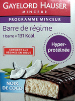 Barre de régime hyperprotéinée noix de coco