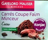 Carrés coupe faim minceur Cacao Gayelord Hauser