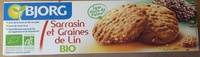 Biscuits Sarrasin et graines de lin bio