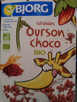Céréales ourson choco bio
