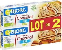 Biscuit Bio Bjorg Fourre Choco x2