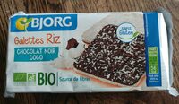 Lot 2 fines galettes chocolat coco bjorg
