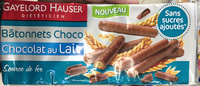 Bâtonnets Chocolat au Lait