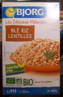 Céréales et légumes secs, blé riz et lentilles