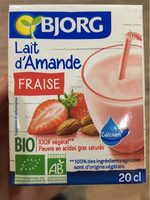 Lait d'amande fraise
