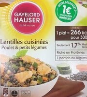 Lentilles Cuisinées Poulet & Petits Légumes