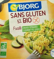 Fusilli sauce épinard courgette coco