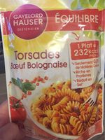 Torsades boeuf bolognaise