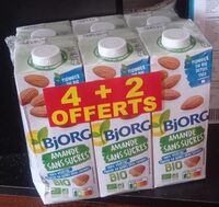 Lait d'amande sans sucre bio