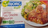 Galettes pois chiches poivron