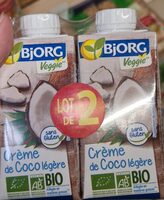 Creme de coco légère